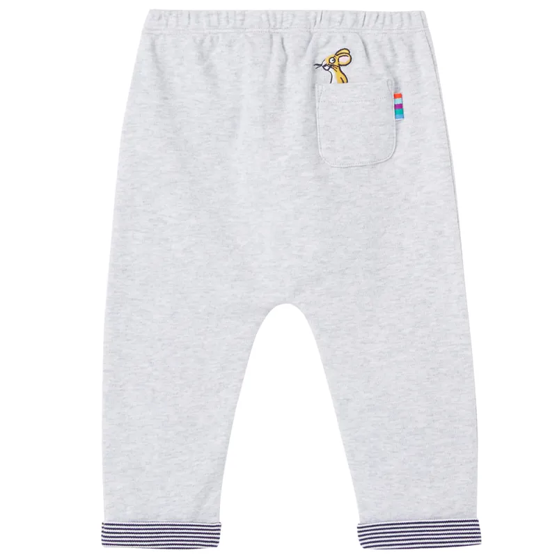 Joules Gruffalo Grove Cotton Trousers - Grey Marl Gruffalo-1
